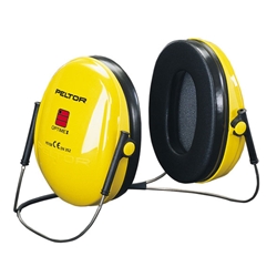 3M Peltor Optime 1 Ear Defenders Neckband Yellow 