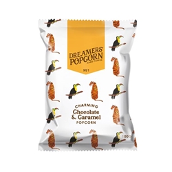 Dreamers Popcorn Chocolate & Caramel Popcorn 100g [Pack of 12]