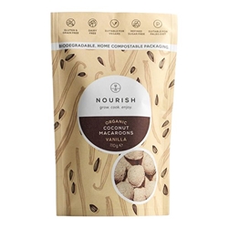 Nourish Vanilla Macaroons 110g [Pack of 10]