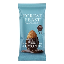 Forest Feast Salted Dark Chocolate Almonds Impulse 40g [Pack of 12]