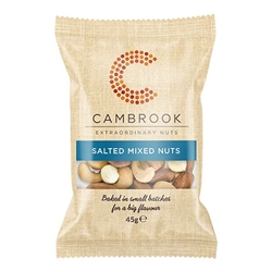 Cambrook Baked & Salted Mixed Nuts 45g [Pack of 24]