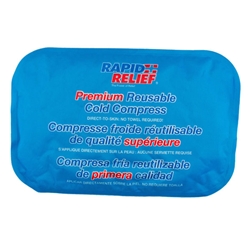 Rapid Relief Premium Reusable Cold Compress 8"X 12" Blue 12"