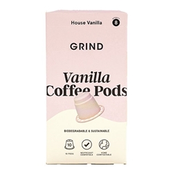 Grind Coffee Pods Home Compostable Vanilla Blend 90g [Pack of 100]