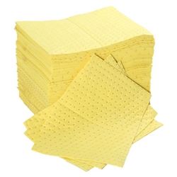 Fentex Chemical Spill Pads 40Cm X 50Cm  Yellow 