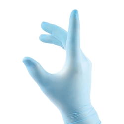 Beeswift Nitrile Disposable Powder Free Gloves Blue L