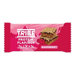 TRIBE Raspberry Protein Flapjack 50g [Pack of 12]