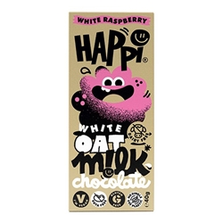 HAPPi Oat Milk White Raspberry Chocolate Bar 40g [Pack of 12]