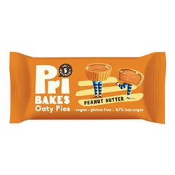 Pri Bakes Oaty Pies, Peanut Butter 48g [Pack of 12]