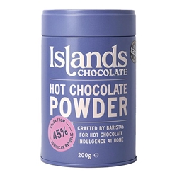 Islands Chocolate 45% hot chocolate powder 200g [Pack of 6]