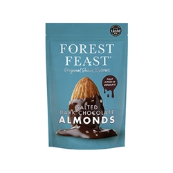 Forest Feast Sea Salted Dark Chocolate Almonds 120g [Pack of 8]