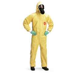 Tychem® 2000 C Hooded Disposable Coverall Yellow L