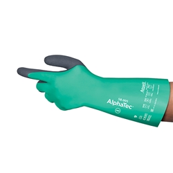 Ansell Alphatec 58-005 Gauntlet Glove Green L