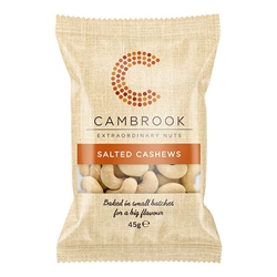 Cambrook Baked & Salted Cashews 45g [Pack of 24]