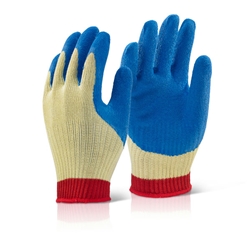 Beeswift Reinforced Latex Gloves Blue Xl