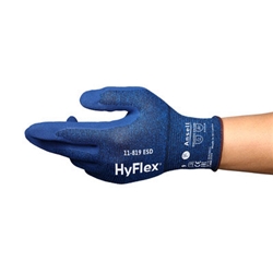 Ansell Hyflex 11-819 Esd Touchscreen Glove Blue Xl