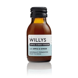 Willy's Organic Ginger & ACV Shots 60ml [Pack of 15]