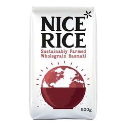 Nice Rice Wholegrain Basmati 500g [Pack of 12]