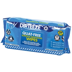 Dirteeze Quat-Free Surface Sanitising Wipes Blue 