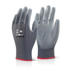 Beeswift Pu Coated Gloves Grey M