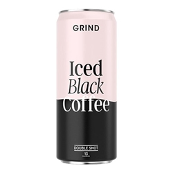 Grind Iced Black Coffee 250ml [Pack of 8]