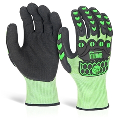 Beeswift Glovezilla Foam Nitrile Coated Gloves Green M