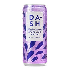 Dash Water Sparkling Blackcurrant 330ml Can [Pack of 12]