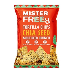 Mister Free'd Tortilla Chips with Chia Seed 135g [Pack of 12]