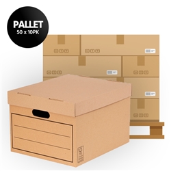 General Storage & Archive Box (FSC) - Pallet of 50 × Packs of 10 (500 Boxes Total)