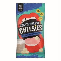 Cheesies Goats Cheese Crunchy Popped Cheese 20g [Pack of 12]