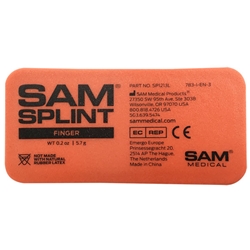Sam Splint Finger 9.5 X 4.6Cm  Orange 9.5 X 4.6Cm