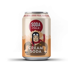 Soda Folk Cream Soda 330ml Can [Pack of 24]