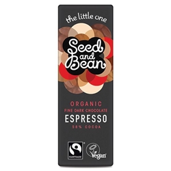 Seed&Bean Dark 58% Expresso 25g Mini Bar [Pack of 30]