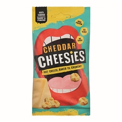 Cheesies Cheddar Crunchy Popped Cheese 20g [Pack of 12]