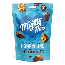 Mighty Fine Honeycomb Dips - Milk Chocolate [Pack of 6]