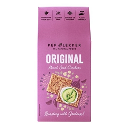 Pep & Lekker Original Mixed Seed Cracker 110g [Pack of 8]