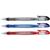 5 Star Office Grip Ball Pen 1.0mm Tip 0.4mm Line Blue [Pack 20]