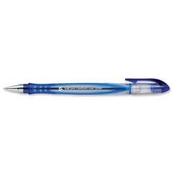 5 Star Office Grip Ball Pen 1.0mm Tip 0.4mm Line Blue [Pack 20]