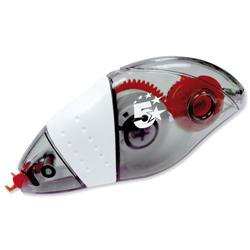 5 Star Office Correction Tape Roller Disposable 4.2mmx8.5m [Pack 12]