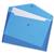 5 Star Office Envelope Stud Wallet Polypropylene A4 Translucent Blue [Pack 5]