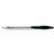 5 Star Office Ball Pen Retractable Medium 1.0mm Tip 0.4mm Line Black [Pack 10]