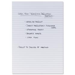 5 Star Office Memo Pad Headbound Feint Ruled 80 Sheets A4 White [Pack 10]