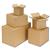 Packing Carton Single Wall Strong Flat Packed 203x203x203mm [Pack 25]
