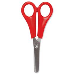 5 Star Office School Scissors 130mm Red