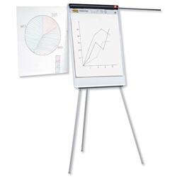 5 Star Office Easel Drywipe Magnetic with Pen Tray and Extension Arms Capacity A1 Grey