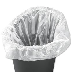 5 Star Facilities Swing Bin Liner Light Duty 40Ltr Capacity W315xD210xH710mm 7.5 Micron White [Pack 1000]