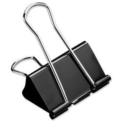 5 Star Office Foldback Clips 41mm Black [Pack 12]