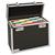 Personal Filing Case Robust Lockable A4 Black and Chrome