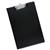 5 Star Office Fold-over Clipboard with Front Pocket Foolscap Black