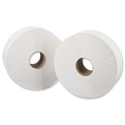 5 Star Facilities Jumbo Roll two-ply 250x92mm 410m White [Pack 6]