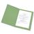 5 Star Office Square Cut Folder Recycled Pre-punched 250gsm Foolscap Green [Pack 100]